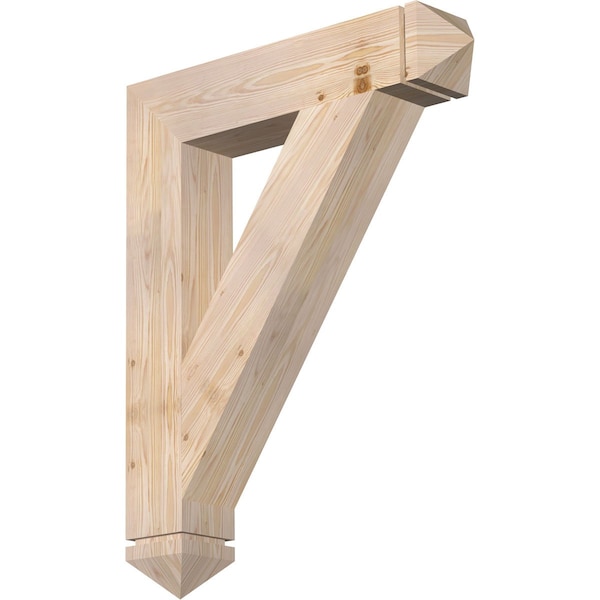 Ekena Millwork Traditional Arts & Crafts Smooth Bracket, Douglas Fir, 5 1/2"W x 30"D x 38"H BKT06X30X38TRA03SDF - main